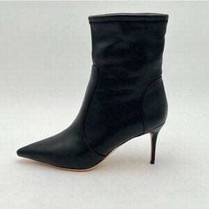 Black Women Sexy Ankle Boots Pointed Toe Boot High Heels Shoes Business Party